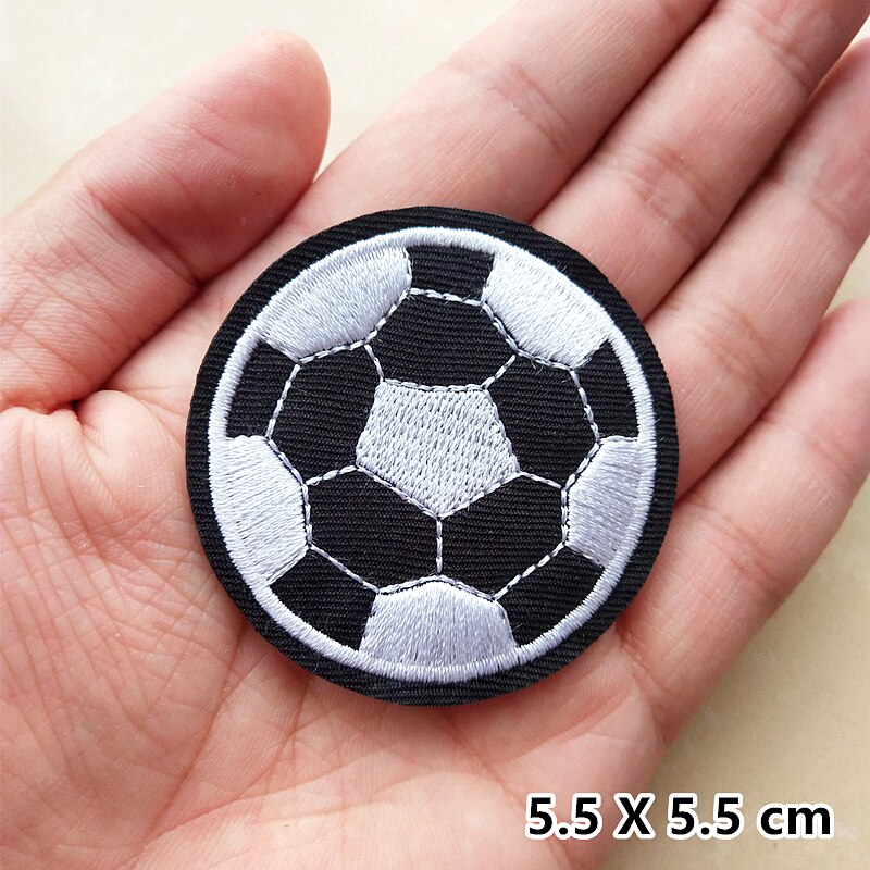 Ball Pattern Embroidery Patches For Clothes Iron on Appliques Basketball Football Stickers Embroidered Badges DIY Patch Baseball