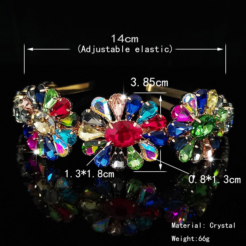 Ladies Tiaras Full Crystal Simple Hair Bands Hair Hoops Lady super flash Wedding Hair Accessories