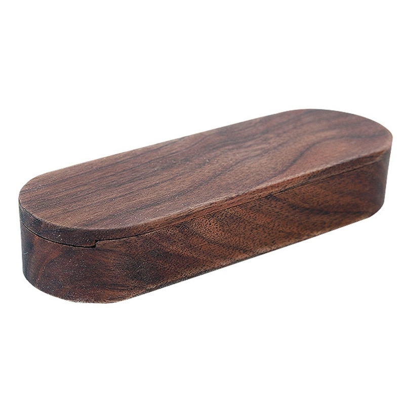 Chinese Tea Solid Wood Portable Tea Boxes Black Walnut Beech Travel Mini Tea Caddies Teaware Tea Accessories Box Packaging