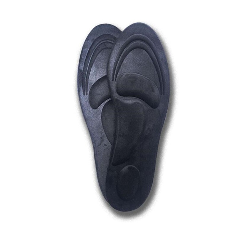 Semelles orthopédiques en daim 4D, mousse à mémoire de forme, Support d&#39;arc, chaussures de soins pieds plats, coussinets orthopédiques: Black / EU 35-39