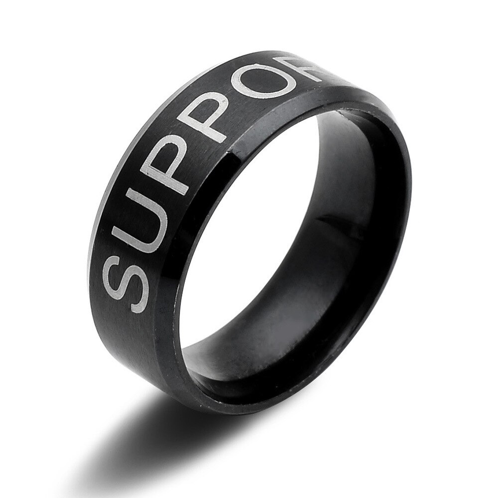 DOTA2-anillo de acero inoxidable para hombre, sortija metálica de posición de equipo, offroe CARRY GANK SOLO, para Fans, de joyería