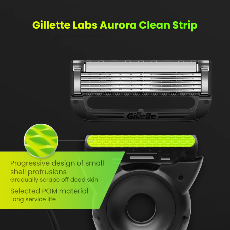 Gillette Labore Rasierklingen-Nachfüllungen, kompatibel mit Gillette Labore Rasierern mit Peeling-Stange und beheiztem Rasierer, 6 Kartuschen/Packung