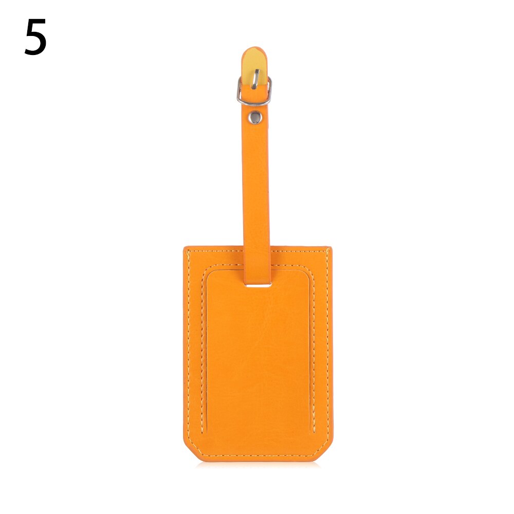 Leather Luggage Bag Tag Travel Accessories Suitcase Tags Name Address Unisex Bag Label Handbag Pendant: 5