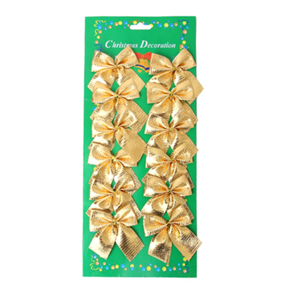 24 stuks mooie strik kerstversiering kerstboomdecoratie festival feest huis strikken kerstballen kerstballen jaardecoratie