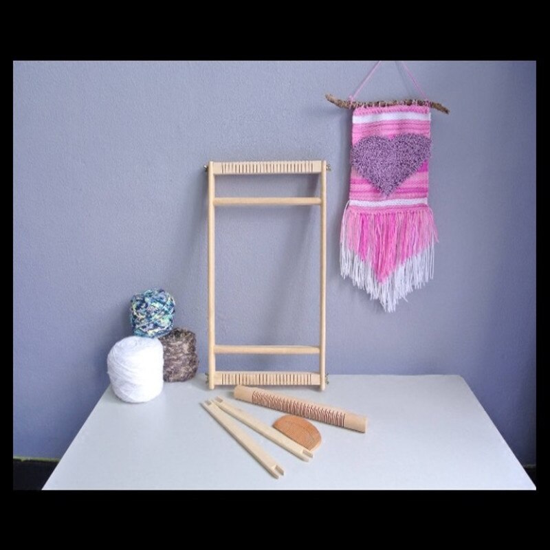 DIY tapestry hand made loom small frame hand tapestry wood imitation loom weaving frame