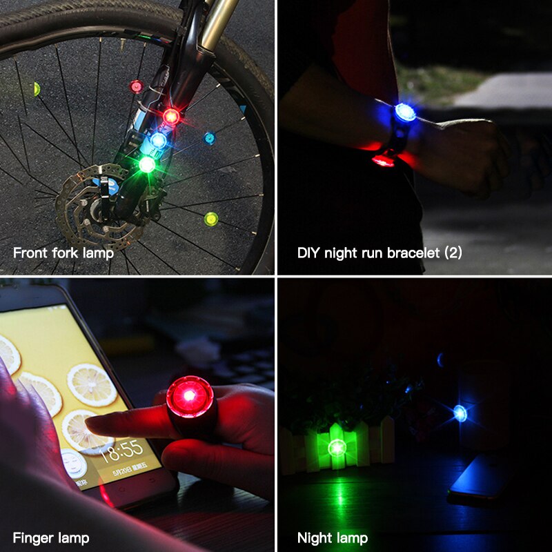 Bike Rear Tail Light USB Rechargeable Cycling Light Bike LED Bicycle Helmet Backpack Sport Lamp Bicycle Light Bike Accessories