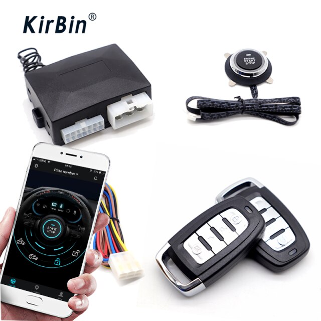 KirBin Car Ignition System With Security Protection,Car Central Locking And Remote Control,Start For Car With Start Stop Button: YT-01
