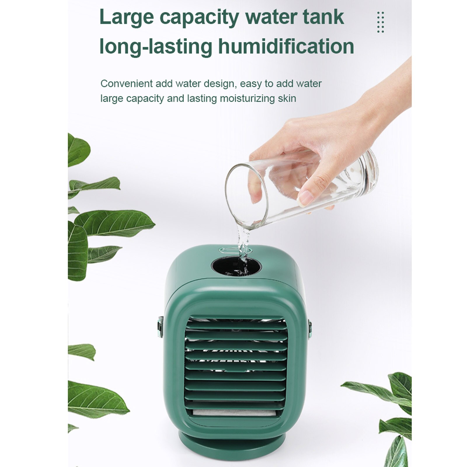 Draagbare Airconditioner Luchtkoeler Fan Hoofd-Schudden Mini Airconditioner Multifunctionele Luchtbevochtiger Luchtreiniger Elektrische Bureau Ventilator