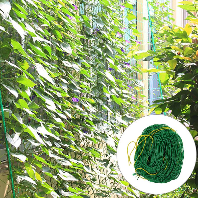 Inew Aankomst Tuin Groen Nylon Trellis Netting Ondersteuning Klimmen Bean Plant Netten Groeien Hek