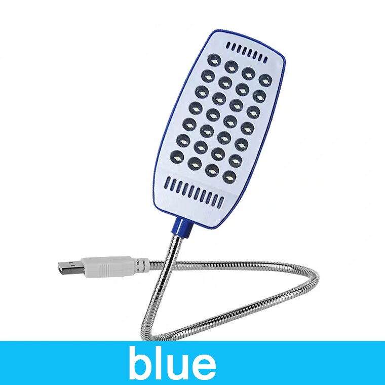 Ultra Bright 28/6LEDs Reading Lamp LED USB Book Light Flexible Table Lamps Night Lamp for PC Computer: Blue
