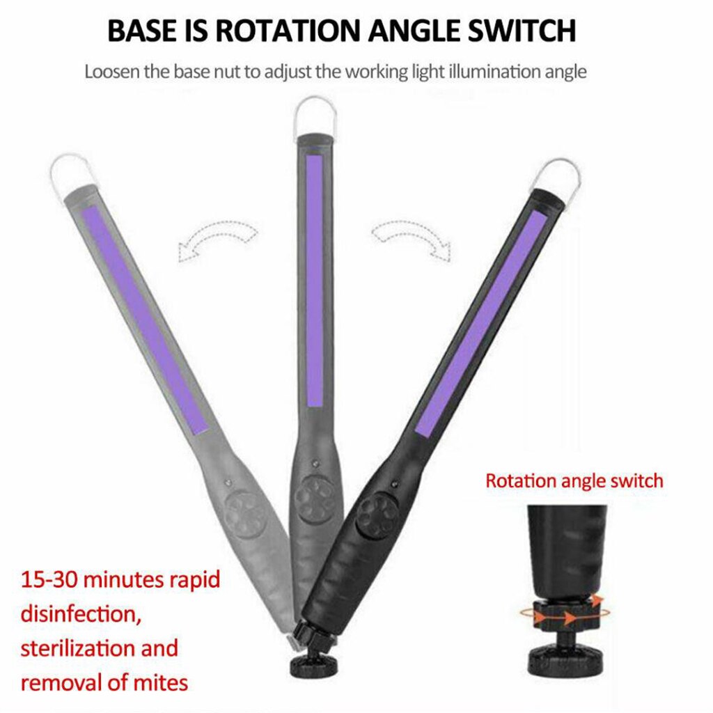 Handheld Electric USB UV Disinfection Light Sterilizer for Home