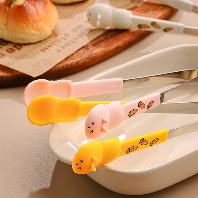 cartone animato pinza casa cucina cibo clip alto temperatura resistente silicone 집게 zucchero pinza per torta dolce frutta pince a sucre