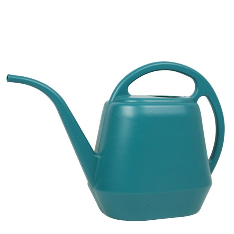 Regadera de gran capacidad de 4L, hervidor de Caño largo para plantas de jardín interior y exterior, bonsái suculento de flores: Verde