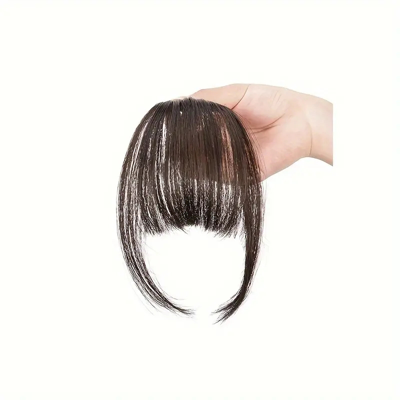Clip In Bangs for Women Synthetic Straight Hairpiece with Sideburns Versatile Air Fringe Accessory: T1B/613