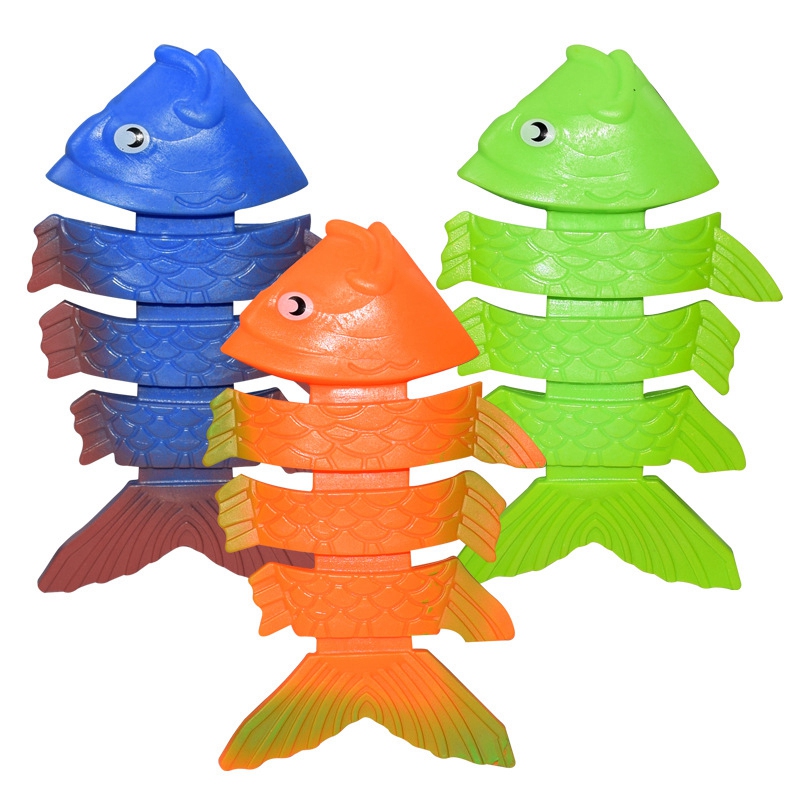 3 Pcs Zomer Zwembad Speelgoed Duiken Groene Plastic Vis Water Speelgoed Kinderen Duiken Training Speelgoed Kinderen Zwemmen Speelgoed Duiken Vis se