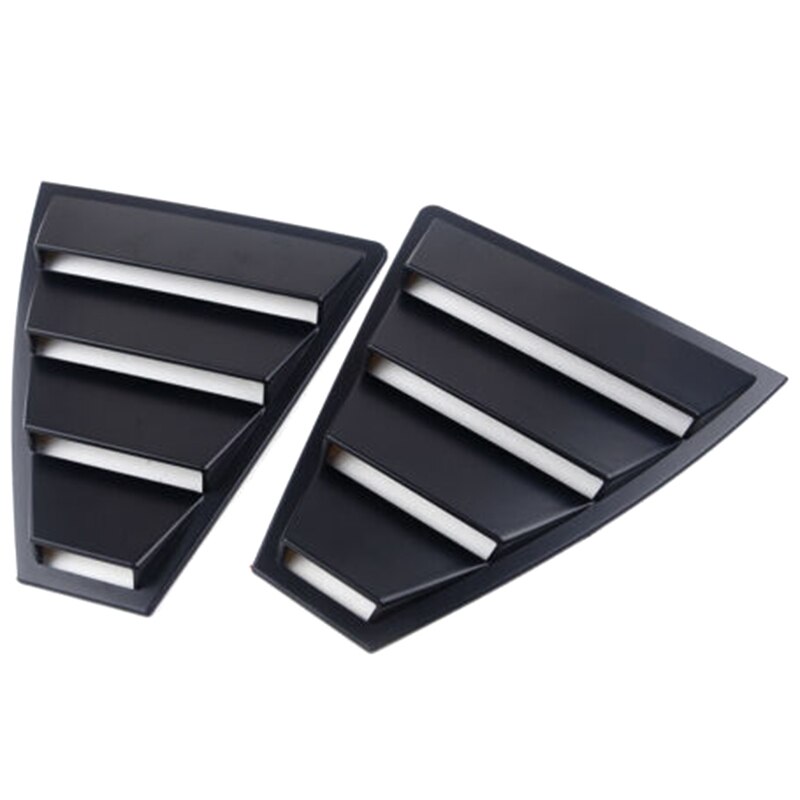 Rear Quarter Side Window Louvers Vent Cover Trim Panel Window Blinds Triangular for Hyundai Elantra