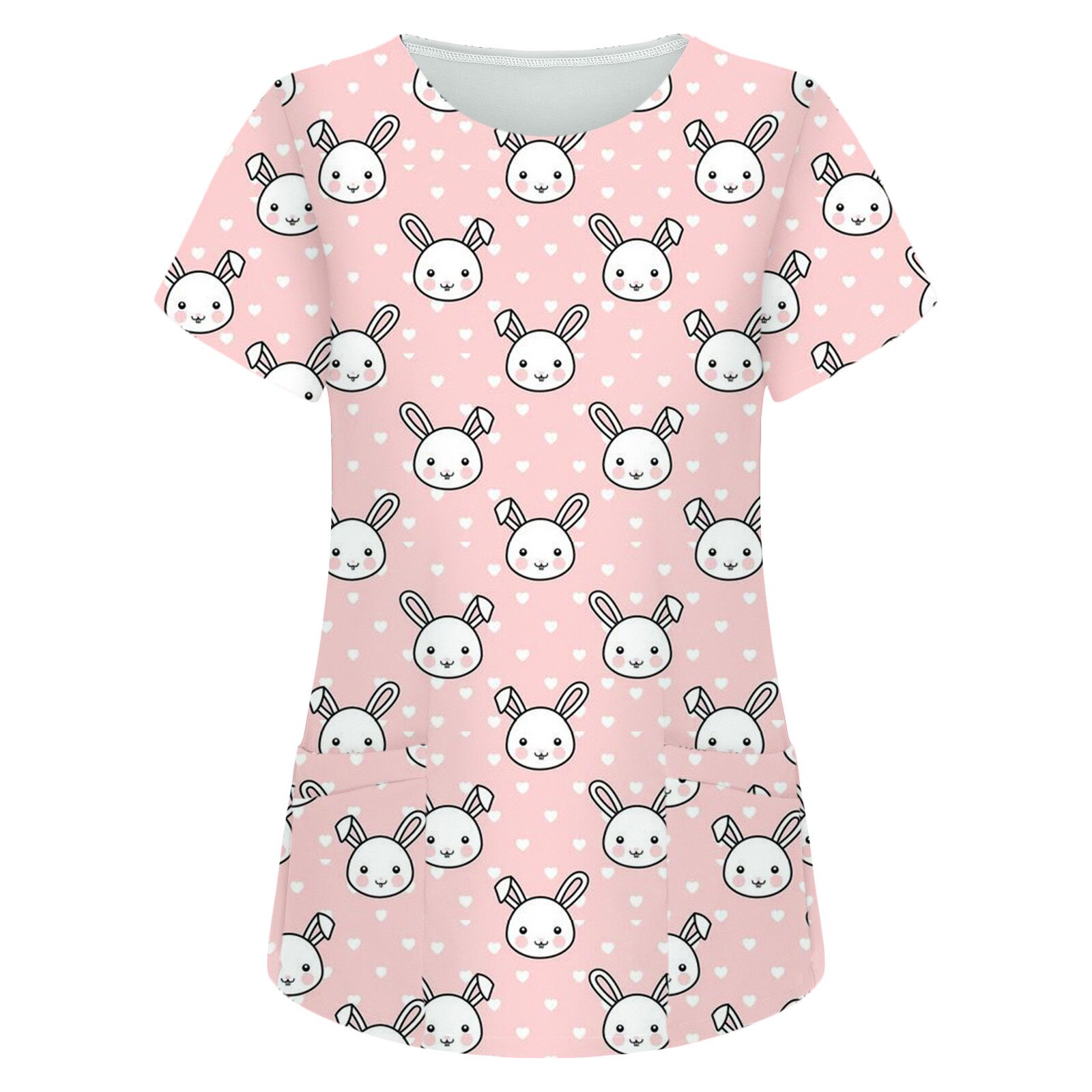 Rabbit Detail Stripe Blouse