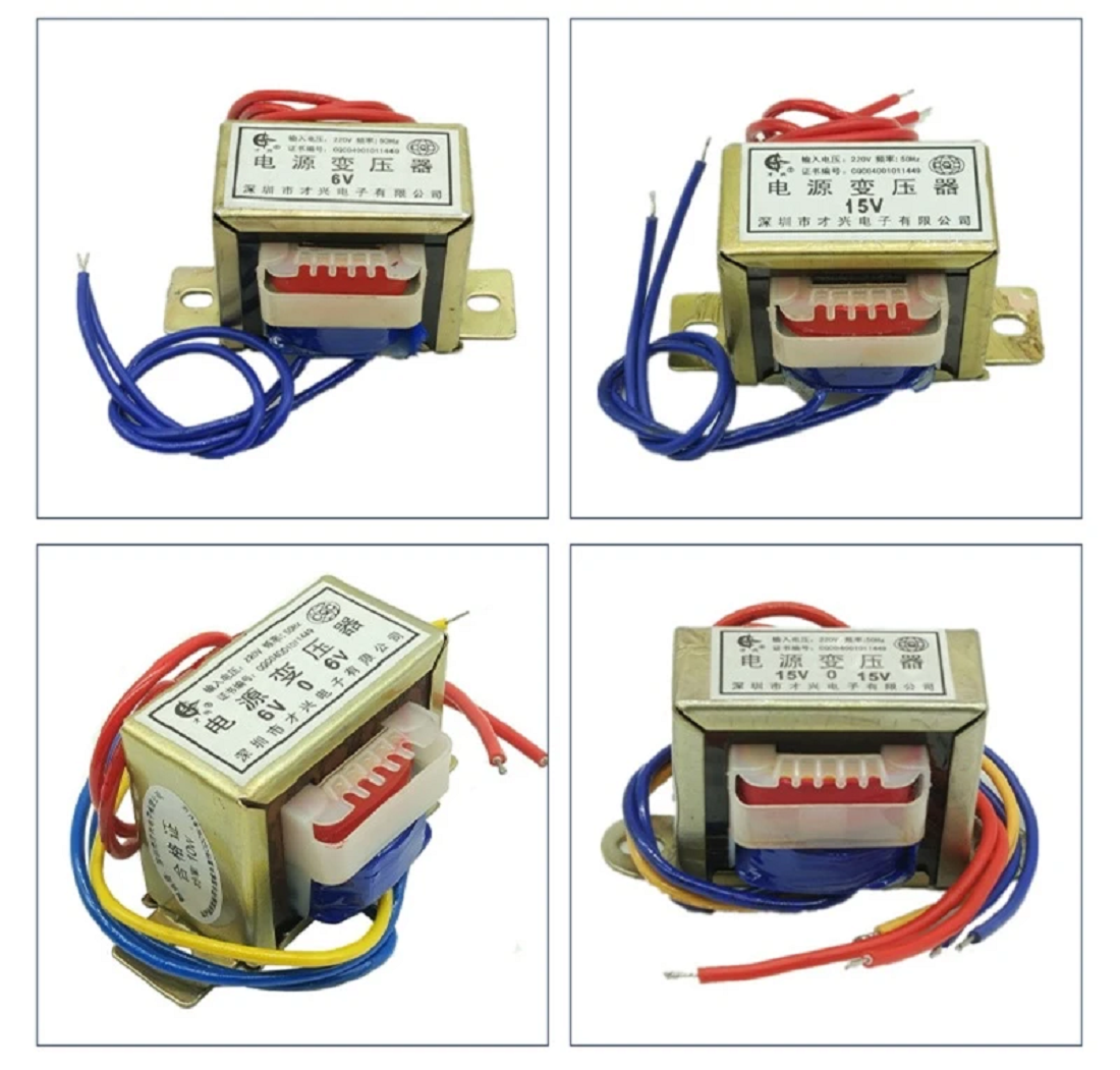Ei48 db-10va/10w spændingstransformatorer  ac220v/380v til  ac6v/9v/12v/15v/18v/24v/30v/36v/110v/220v dobbelt/enkelt spændingsudgang