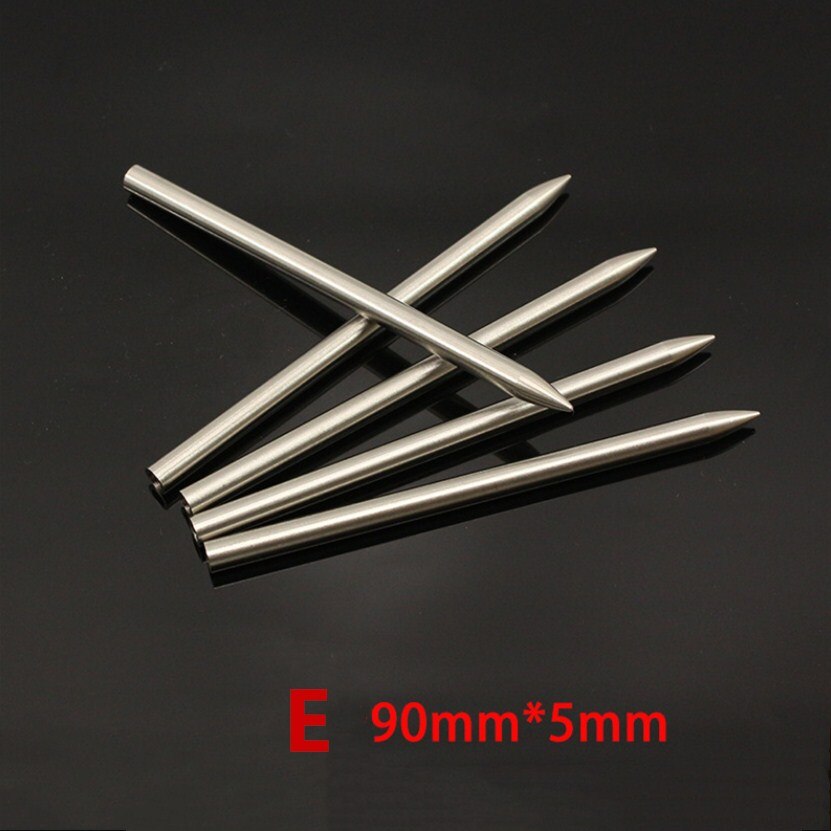 Aiguilles à tricoter paracorde 3mm 5mm 6mm, lot de 2 pièces, corde en acier inoxydable, Bracelet, aiguille à tricoter, bricolage tressé, corde de Parachute: E 2pcs