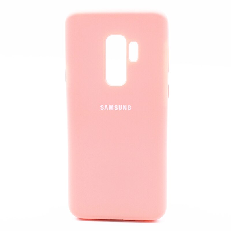 Funda de silicona líquida Original para Samsung Galaxy S9/S9 Plus, cubierta trasera de silicona blanda oficial para Samsung Galaxy S9/S9 Plus: Galaxy S9 Plus / Pink