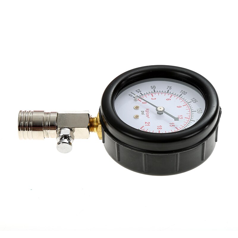 Gasoline Engine Compression Tester Car Petrol Gas Engine Cylinder Car Pressure Gauge Tester 0 - 300PSI / 0 - 2000kPa Adapter HWC