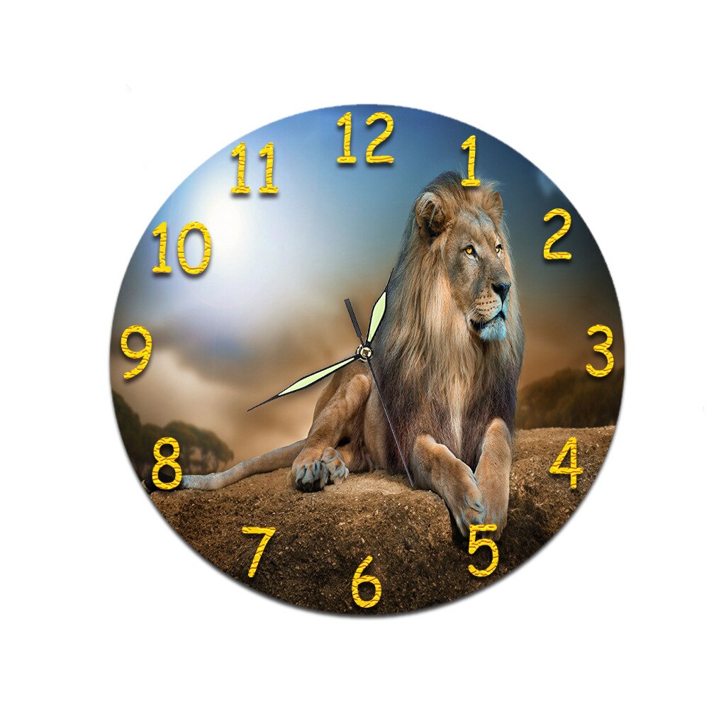 Vintage Wall Clock Silent Vintage Modern Wall Clock Digital Silent Relogio Parede Home Watch BB60: F