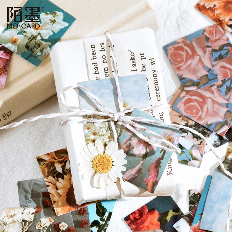 46 pcs/box flower talk Label Stickers Decorative Stationery Stickers Scrapbooking Diy Diary Album Stick Label