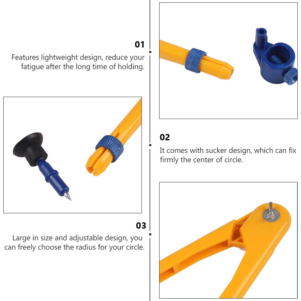 1pc Math Teaching Tool Compass Teaching Aid School Supplies Large Compass