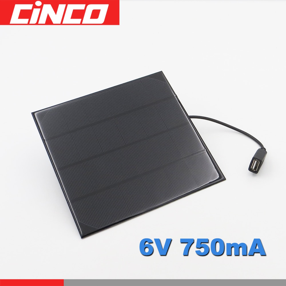 6 V 4.5 W 5 W 720mA Mini monokristallijn polykristallijn zonnepaneel oplader Voor Lamp Batterij Speelgoed Telefoon 4.5 W watt 6 V Volt USB