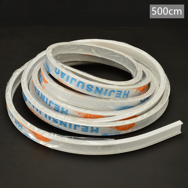 Flexible assembly of ceiling curtain rail straight sliding window balcony decoration curtain upper accessories/side frames: Top mounting-  500cm