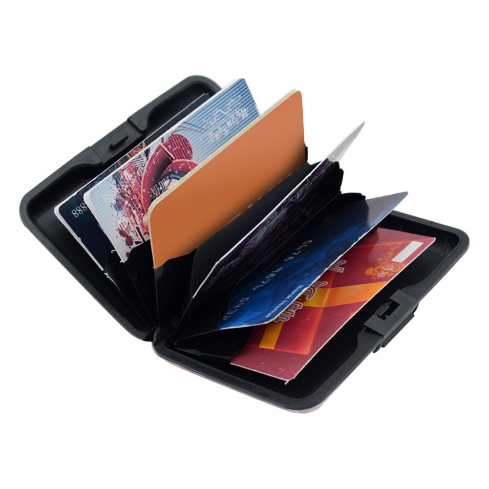 Mode Vrouwen Kleurendruk Rfid Scanning Beschermen Anti-Diefstal Visitekaartje Doos Creditcard Case Pocket Card Purse Voor vrouwen