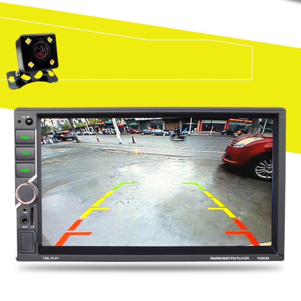 7 Inch Big Screen Car Player Mp5 Wireless Call Driving Recorder Reversing Image Fm Dual Camera Car Player with camera
