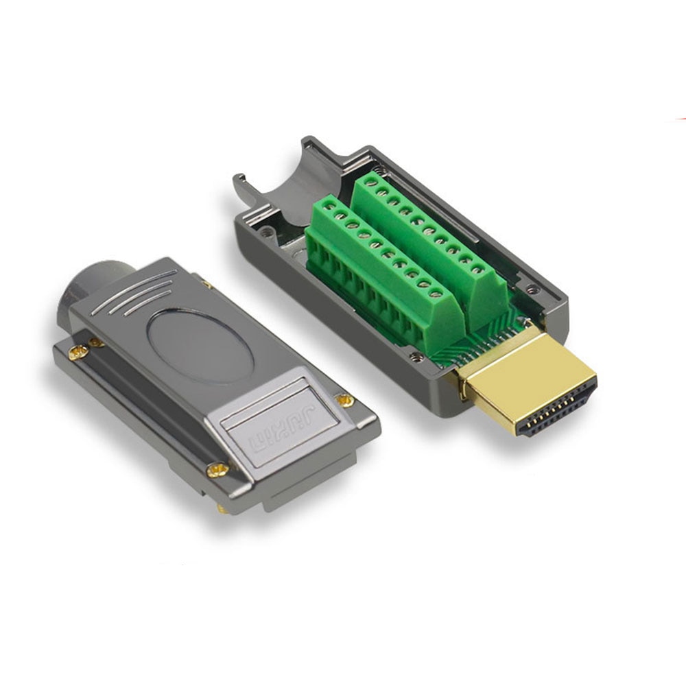 Hdmi Lassen-Gratis Connector Hdmi 2.0 Male Plug Diy Hd Lijnen Adapters Ondersteuning 4K 2K 3D Hdmi 2.0/1.4/1.3