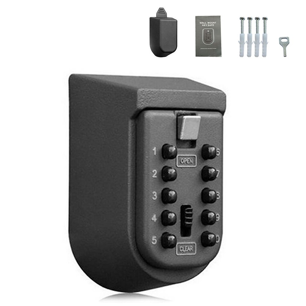 Key Lock Box Wall Mount Key Safe House Key Opslag Lock Box Met Cijfers Combinatie Outdoor Key Safe Lock Dozen
