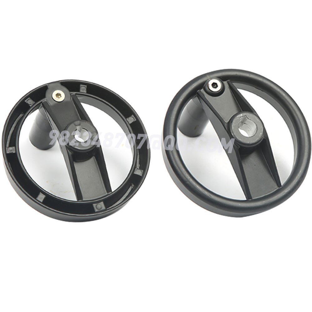 Aluminum alloy machine tool handwheel, foldable handle, round double-spoke nylon handwheel, control and locking steering wheel