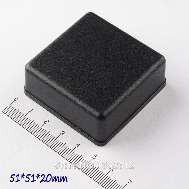 6 pcs/lot 51*51*20mm plastic enclosure ABS project boxes small PLC case for electronics desktop box switch box