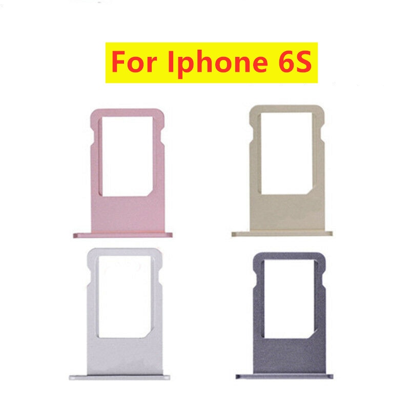 Voor Apple Voor Iphone 6S 6S Plus Nano Sim Card Tray Grijs Zilver Goud Rose Goud Sim Tray houder Reparatie Onderdelen
