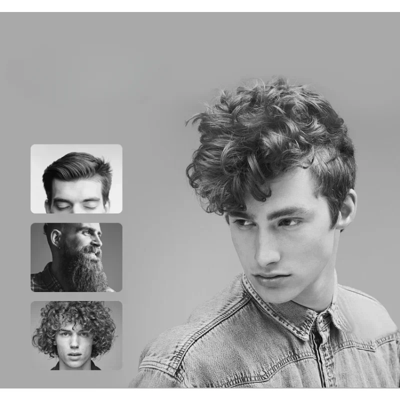 2 in- in-1- haarglätter, lockenstab, glätteisen für kurzes haar, LED-haarglätter, keramik-bartglätter