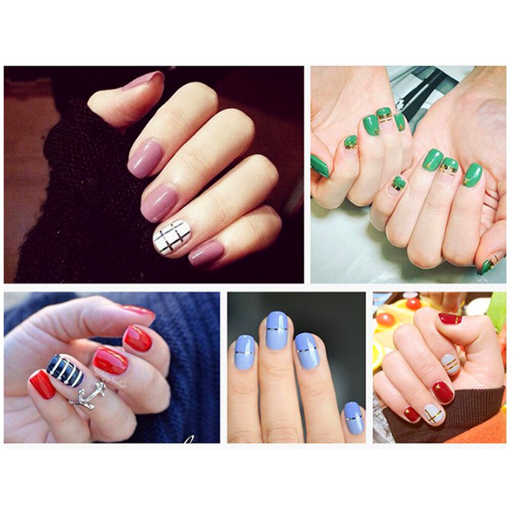 32 kleuren Nail Sticker Decals Striping Tape Lijnen Multicolor Rolls Striping Tape Line Nail Art Decoratie Sticker DIY Nail Tips