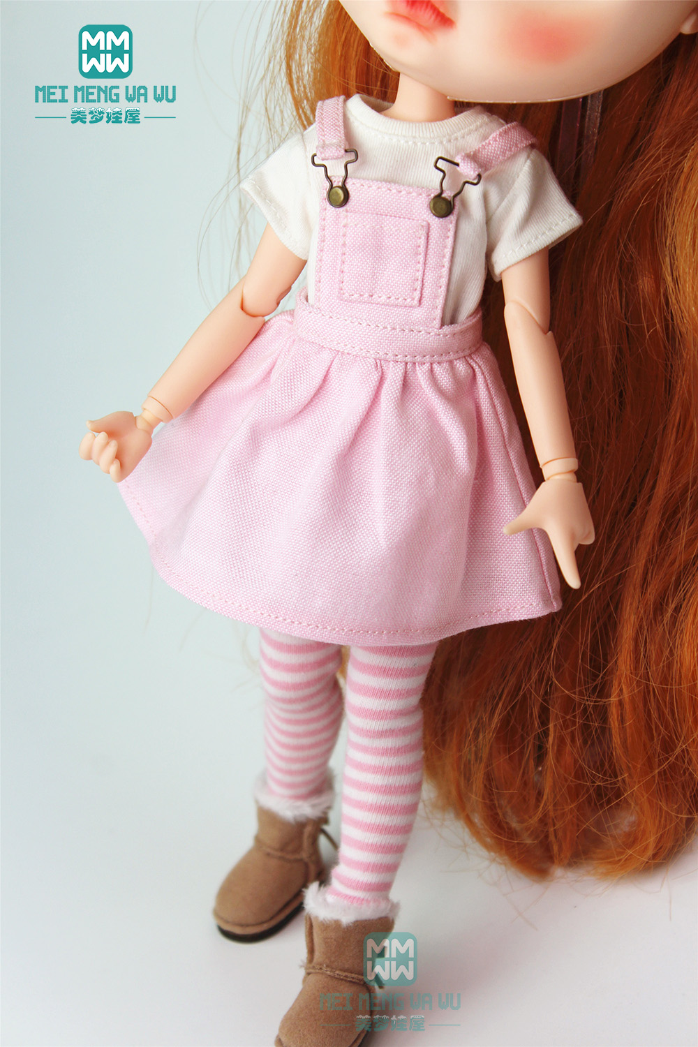 1PCS Blyth clothes coffee strap dress, T-shirt for Blyth Azone 1/6 doll accessories