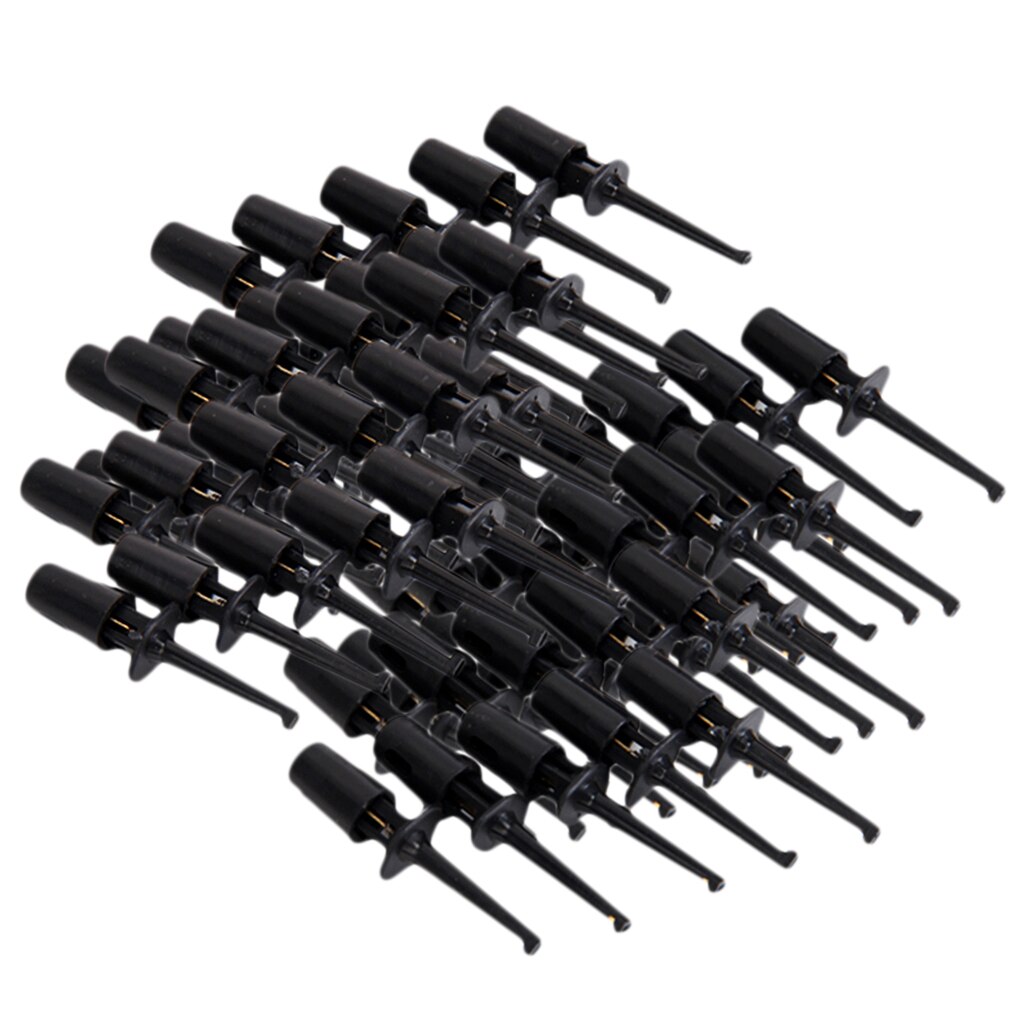 60Pcs Testing Hook Components Probe Working Access Spring Clip for PCB 4.2cm
