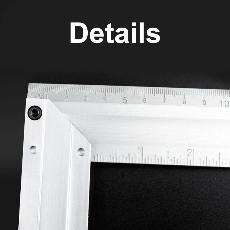 200/300/400/500mm Metric/Inch Square Ruler 90 Degr... – Grandado