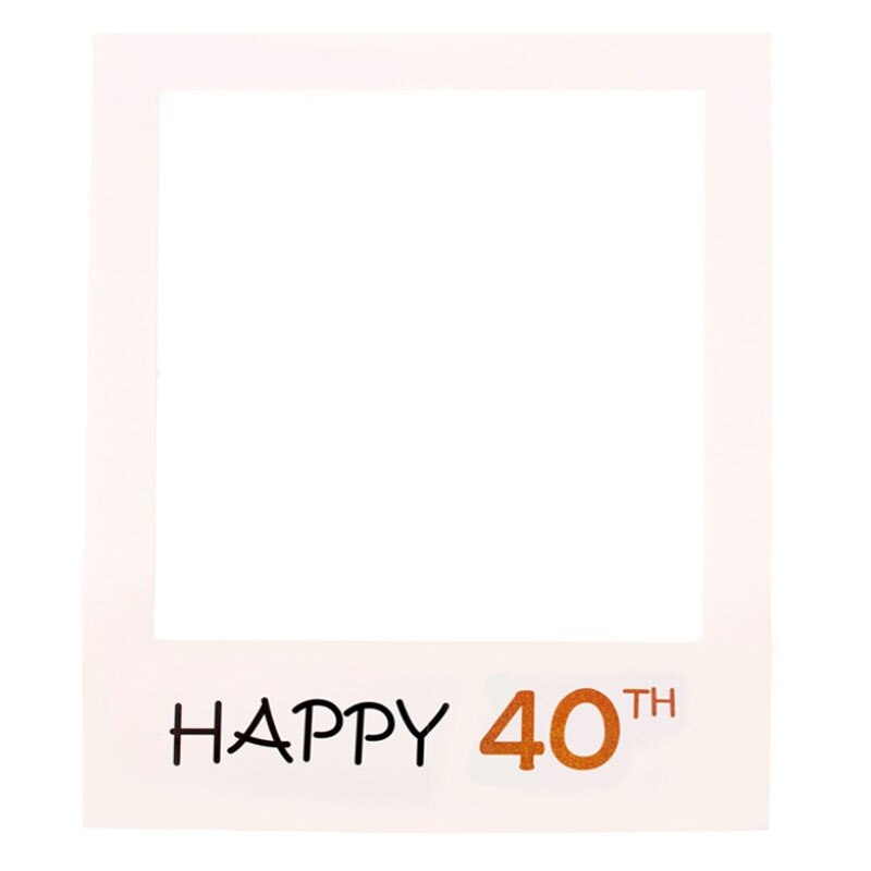 1Pc Paper Photo Frame Photobooth Props 1st 18th 21st 30th 60th Birthday Party Decor Adult Photo Prop Birthday Party Supplies