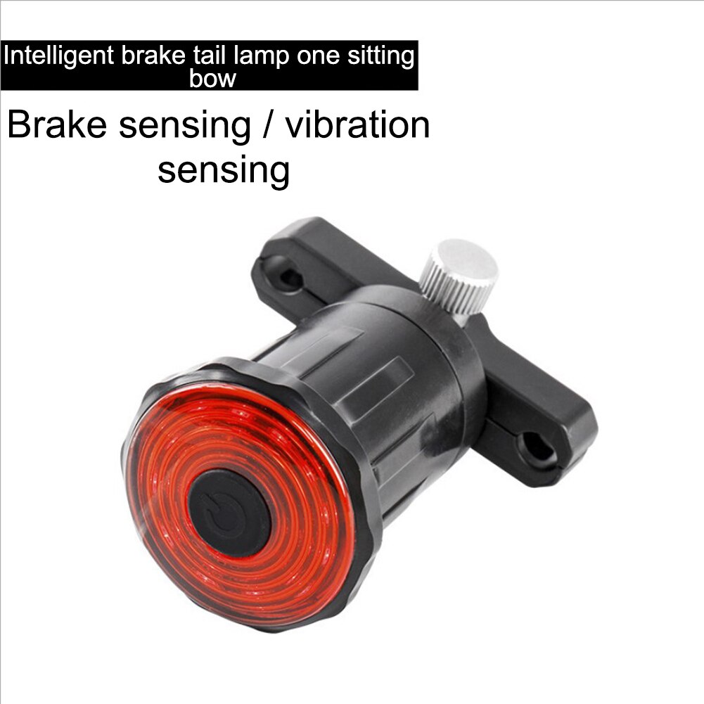 Meroca Smart Fiets Achterlicht Auto Start/Stop Brake Sensing Waterdichte Usb Oplaadbare Fietsen Achterlicht Led Fiets Lantaarn: B Seat tube Style