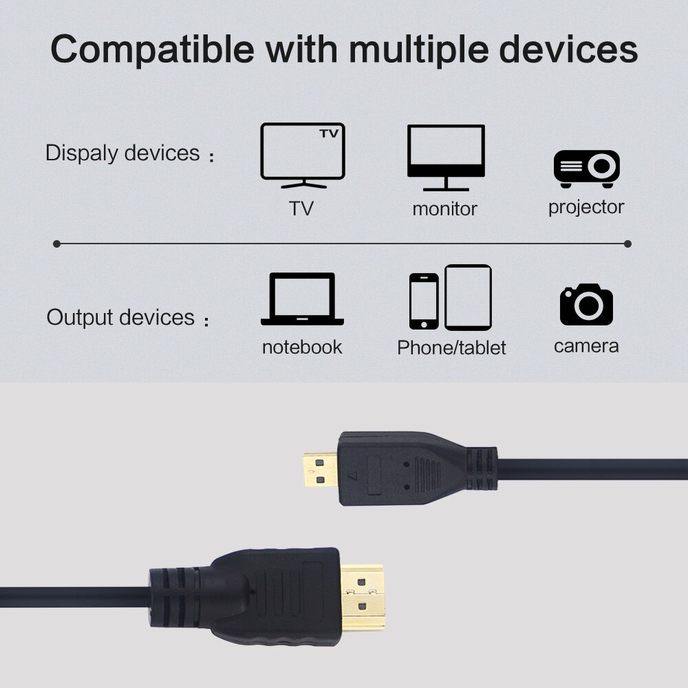 S robota dla Malina Liczba Pi 4 mikro HDMI robić HDMI kabel złoty pozłacane 3D adapter robić kabla robić telewizora HDTV telefon stołowy Malina Liczba Pi4 RPI174