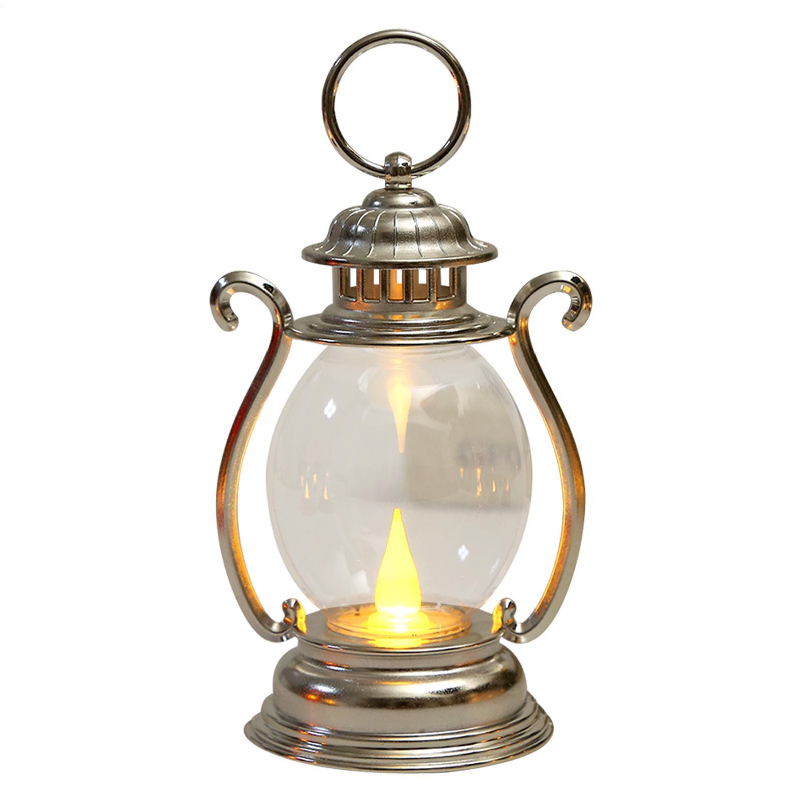Portable LED Vintage Lantern Indoor Decor Lights Battery Powered for Home Xmas Year Navidad Ornaments