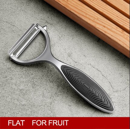 Fruit and Vegetable Peeler Stainless Steel Sharp Fruit and Vegetable Peeler Kitchen Gadget Kitchen Accessories Gadgets: flat black