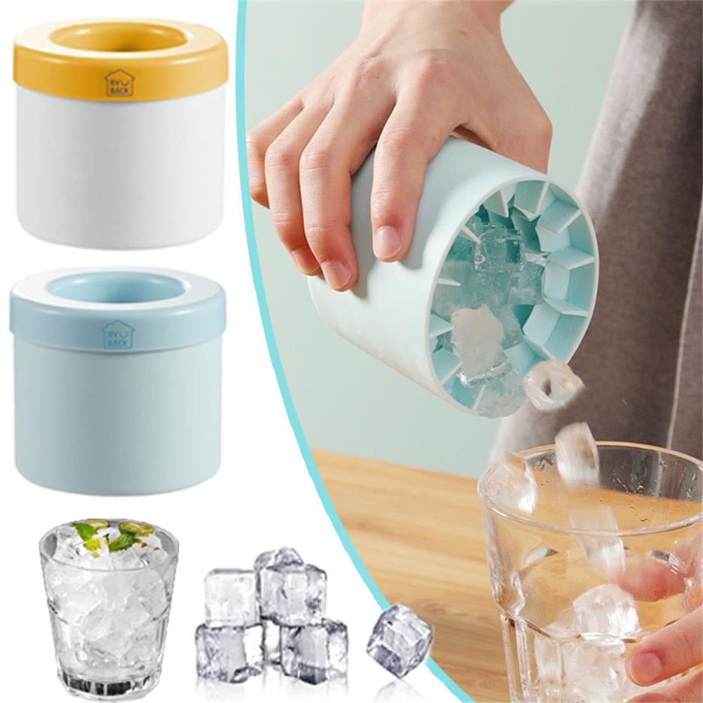 Siliconen ijsblokjesvorm Ronde ijsemmer Zomer zelfgemaakte DIY koelkast Freeze Ice Maker Creatieve ijsblokjesvorm Bargereedschap