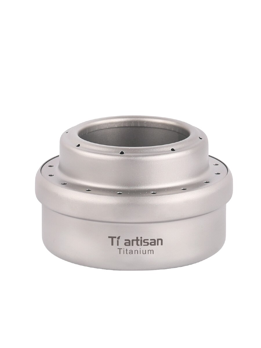 Camping Stove Alcohol/Spirit Stove 2 pcs Portable Pure Titanium Backpacking Stove Wood Burning Stoves for Picnic BBQ Camp Hiking