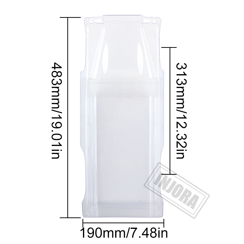 INJORA RC Car PVC Plastic 313mm Wheelbase D110 Defender Pickup Body Shell for 1/10 RC Crawler Traxxas TRX-4 Axial SCX10 90046